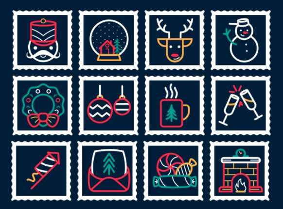 Free Christmas New Year Icons