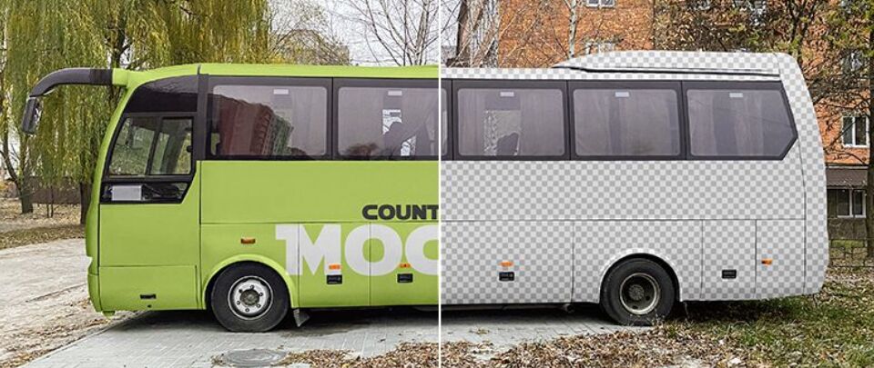 Free City Bus Mockup