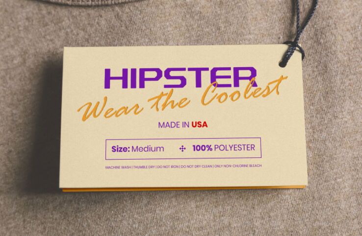 Free Clothing Hang Tag Mockup PSD