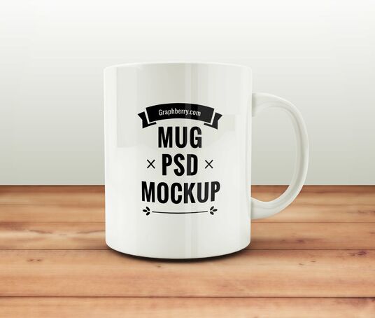 Free Coffee Mug PSD Mockup