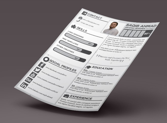 Free CV Template for Graphic Designer