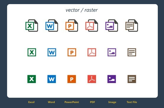 Free document icon set