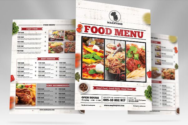 Free Download Food Menu Template