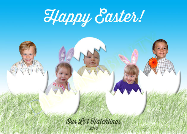 Free Easter Hatchling PSD Template