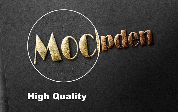 Free Embossed Logo Mockup PSD Template