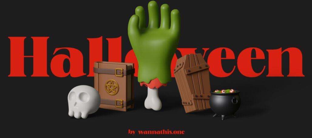 Free Halloween 3d Illustrations