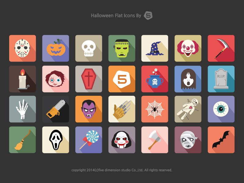 Free Halloween Vector Icon Set