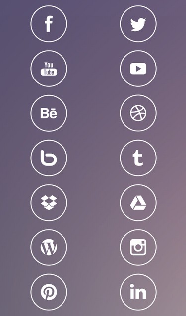 Free iOS7 Style Social Media Icons