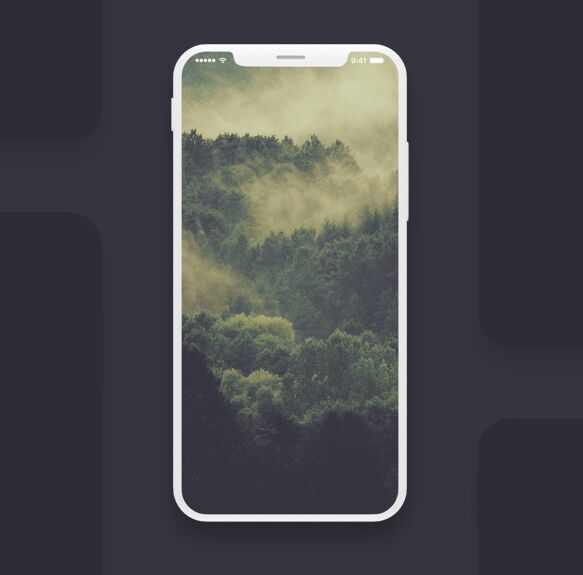 Free iPhone 8 Screen PSD Mockup