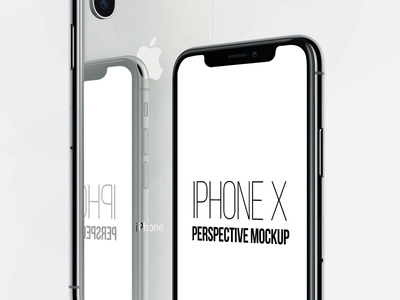 FREE iPhone X Perspective Mockup