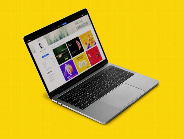 Free Macbook Mockup PSD