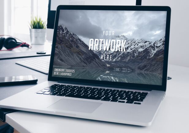 Free Macbook Mockup PSD