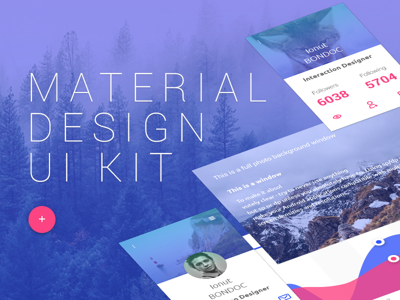 FREE MATERIAL DESIGN UI KIT