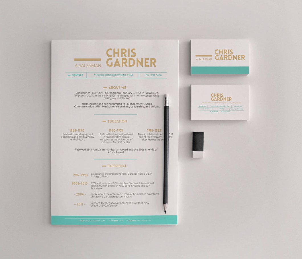 Free Minimalistic Resume