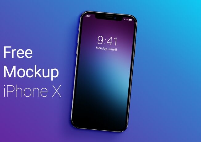 Free Mockup iPhone X