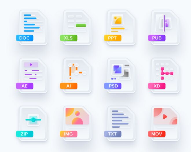 Free Modern Skeuomorphic Icons