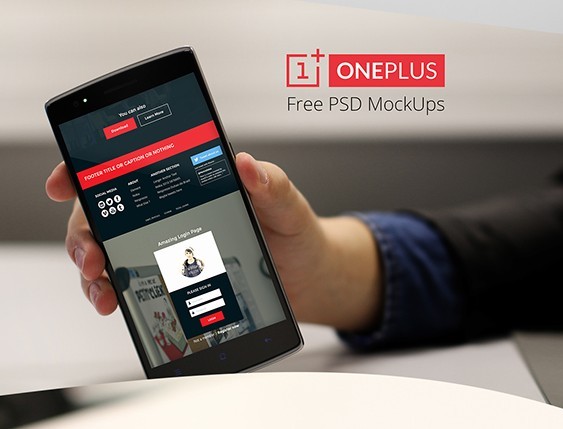 Free OnePlus One Mock Ups