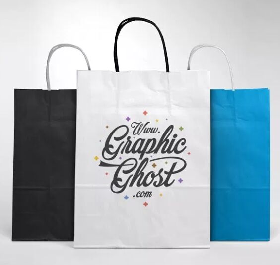 Free Paper Bag Mockup-min