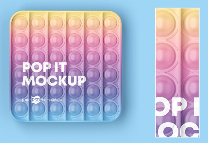 FREE POP IT TOY MOCKUP