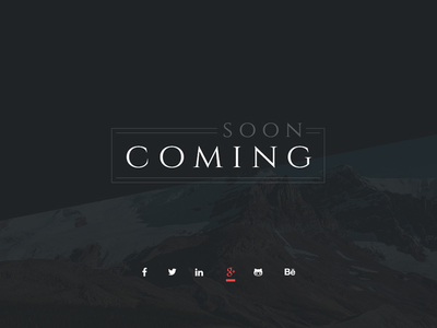 Free PSD - Coming Soon Page