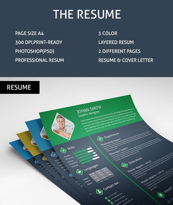 Free PSD Resume