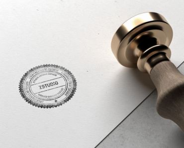 Free PSD Stamp Logo Mockup