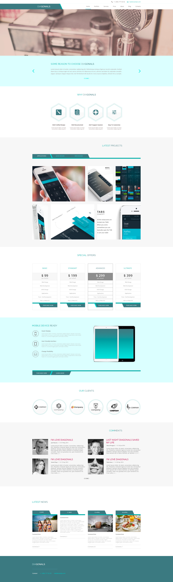 Free PSD template