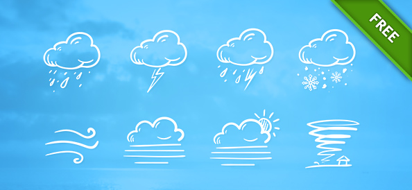 Free PSD Weather Icon Set