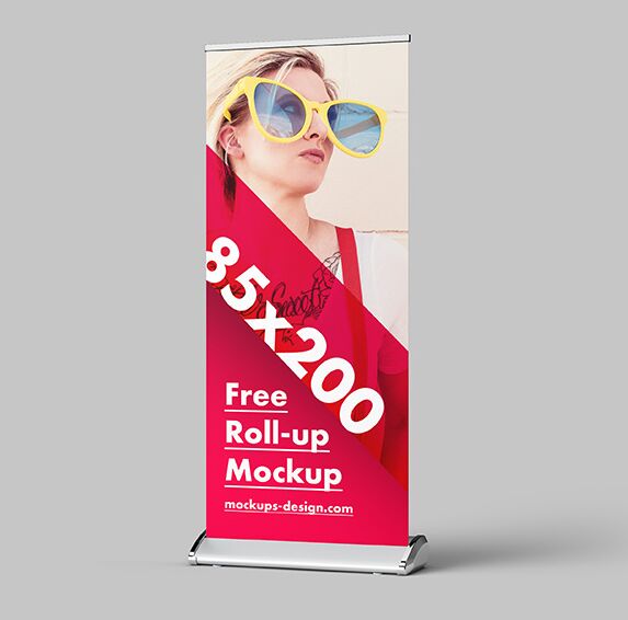 Free roll-up mockup