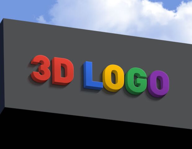 Free Shop Facade 3D Logo Mockup PSD