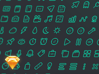 Free Sketch Icon Set