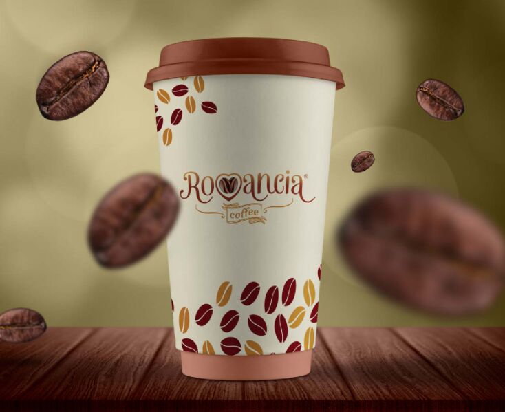 Free Standard Size Venti Coffee Cup Mockup PSD