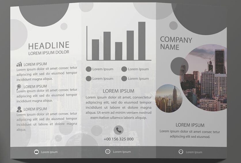 Free Tri-Fold Brochure Template Vector