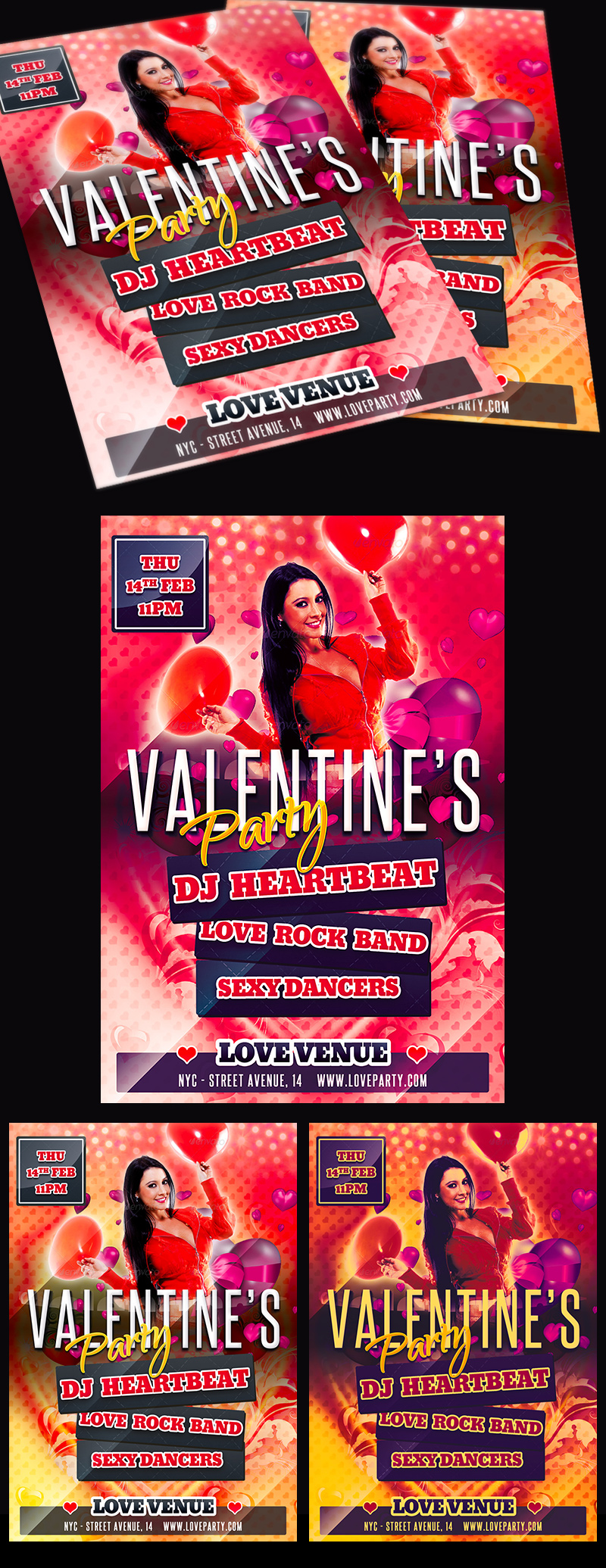 Free Valentine Party Flyer