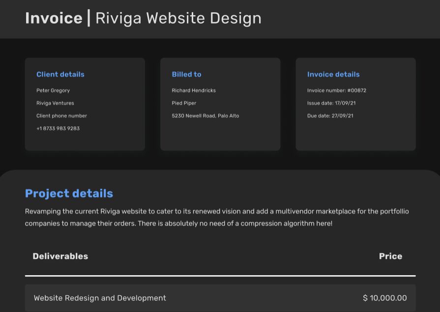 Freelancer Invoice Template