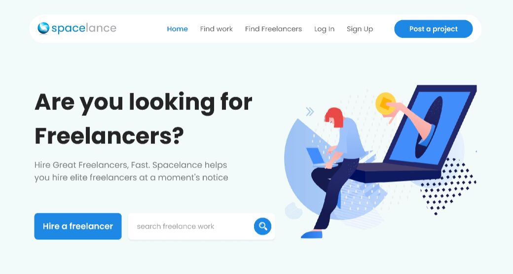 Freelancing Website UI