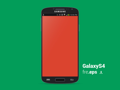 Galaxy S4 vector template