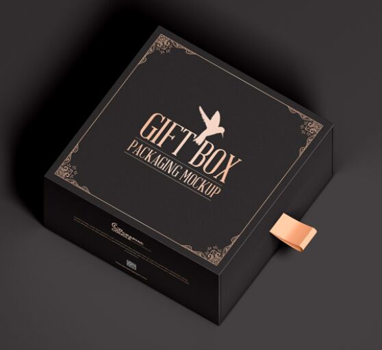 Gift Slide Box Packaging Mockup