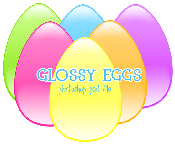 Glossy Easter Eggs