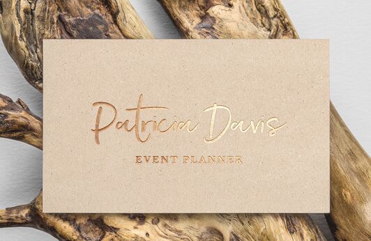 Gold Foil B-Card MockUp