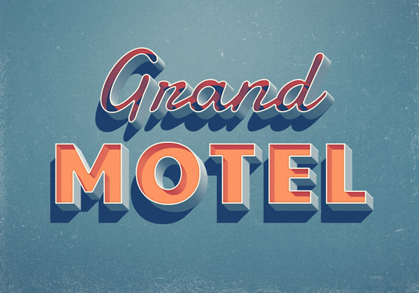 Grand Motel Text Effect