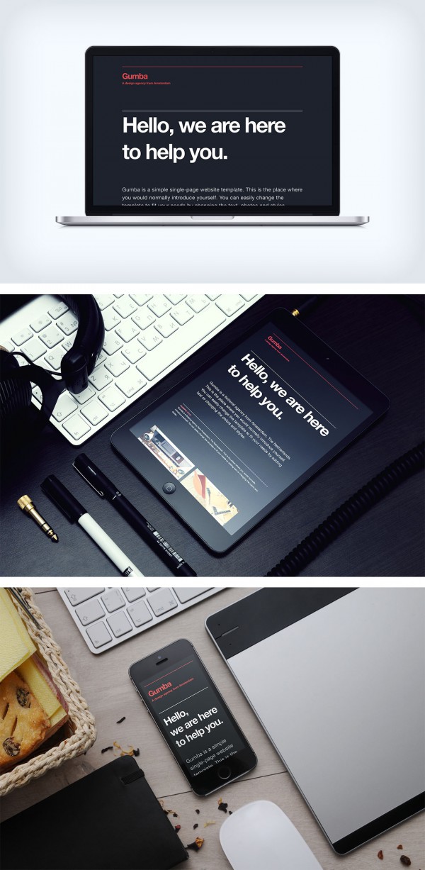 Gumba Free Responsive Html Css Templates