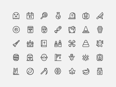 halloween-icon-set