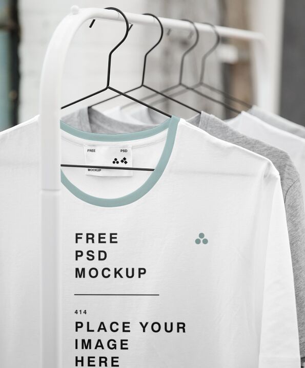 Hanging T-Shirt Mockup