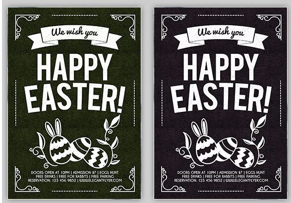 Happy Easter – Flyer PSD Template + Facebook Cover