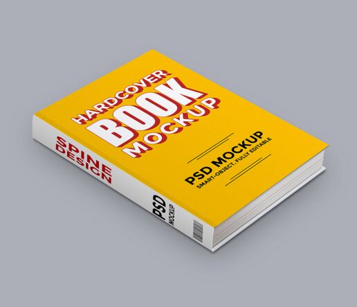 Hardcover Book PSD Mockup