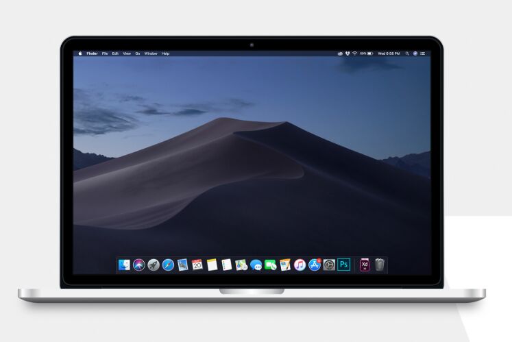 High Res MacBook Pro 13 Mockup PSD