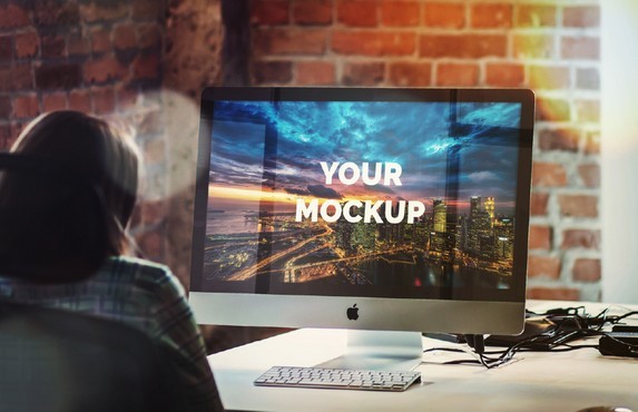iMac Office Mockup