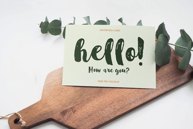 Invitation Card Mockup