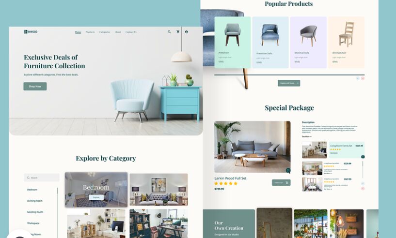 INWOOD Furniture eCommerce Website Template